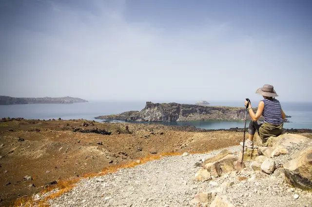 Hiking in Santorini