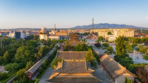 Wanrong Feiyun Tower Scenic Area attraction in Yuncheng