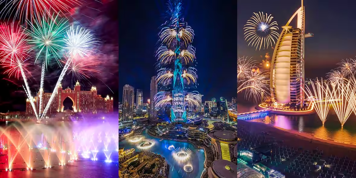 2025 Dubai New Year Fireworks Show | Dubai