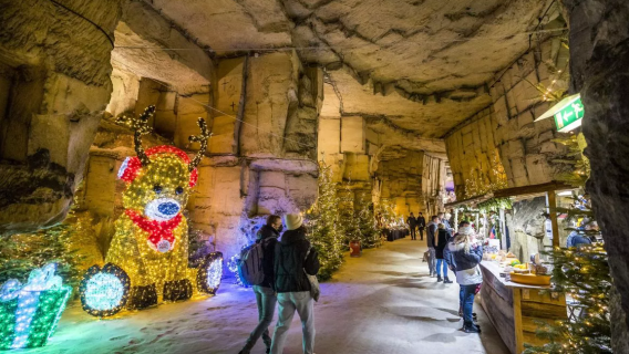 Valkenburg Cave Christmas Market in the Netherlands