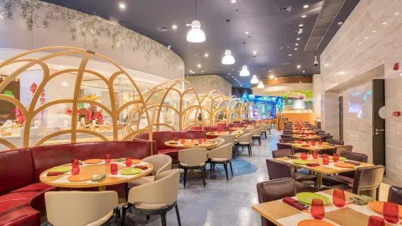 Guangzhou Chimelong Panda Hotel Buffetrestaurant Mittagessen/Abendessen