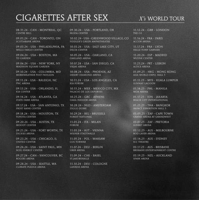 【분달】Cigarettes After Sex 월드 투어 | 분달