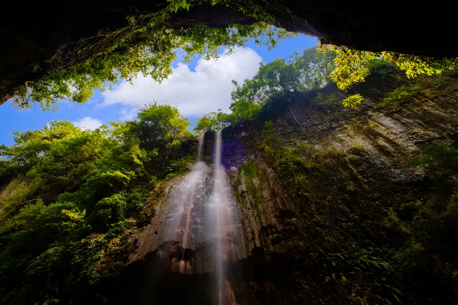 Wucaihuanglong Waterfall