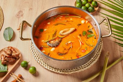 Chicken inside Coconut