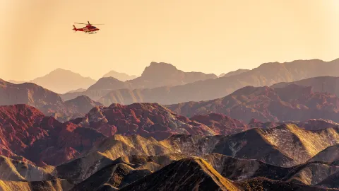 Sunset Sightseeing in Zhangye attraction in Gansu