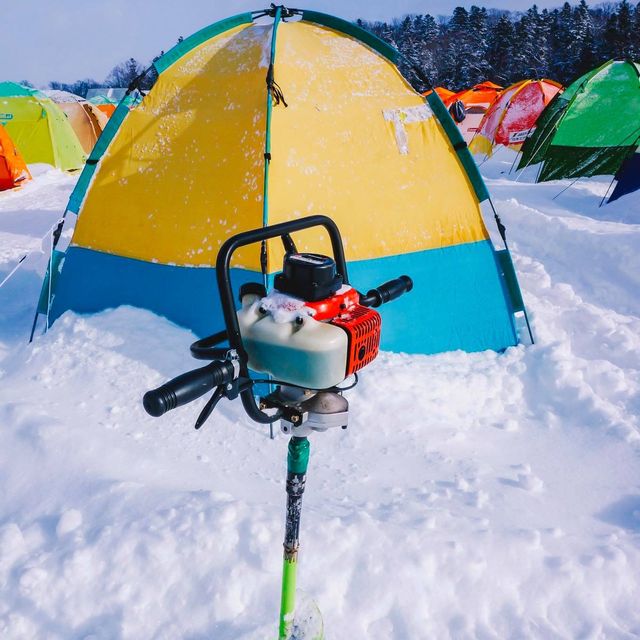 ตกปลาใต้น้ำแข็ง (Ice Fishing) ที่ฮอกไกโด