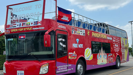 Phnom Penh City Tour Bus Hop on & Hop off