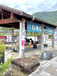 石和温泉駅　足湯