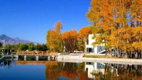 Shengquan Scenic Area attraction in Bortala