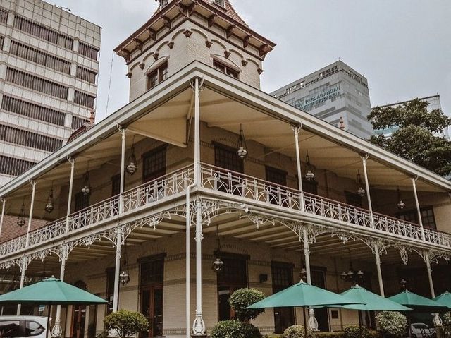 Coffee shop in a vintage building