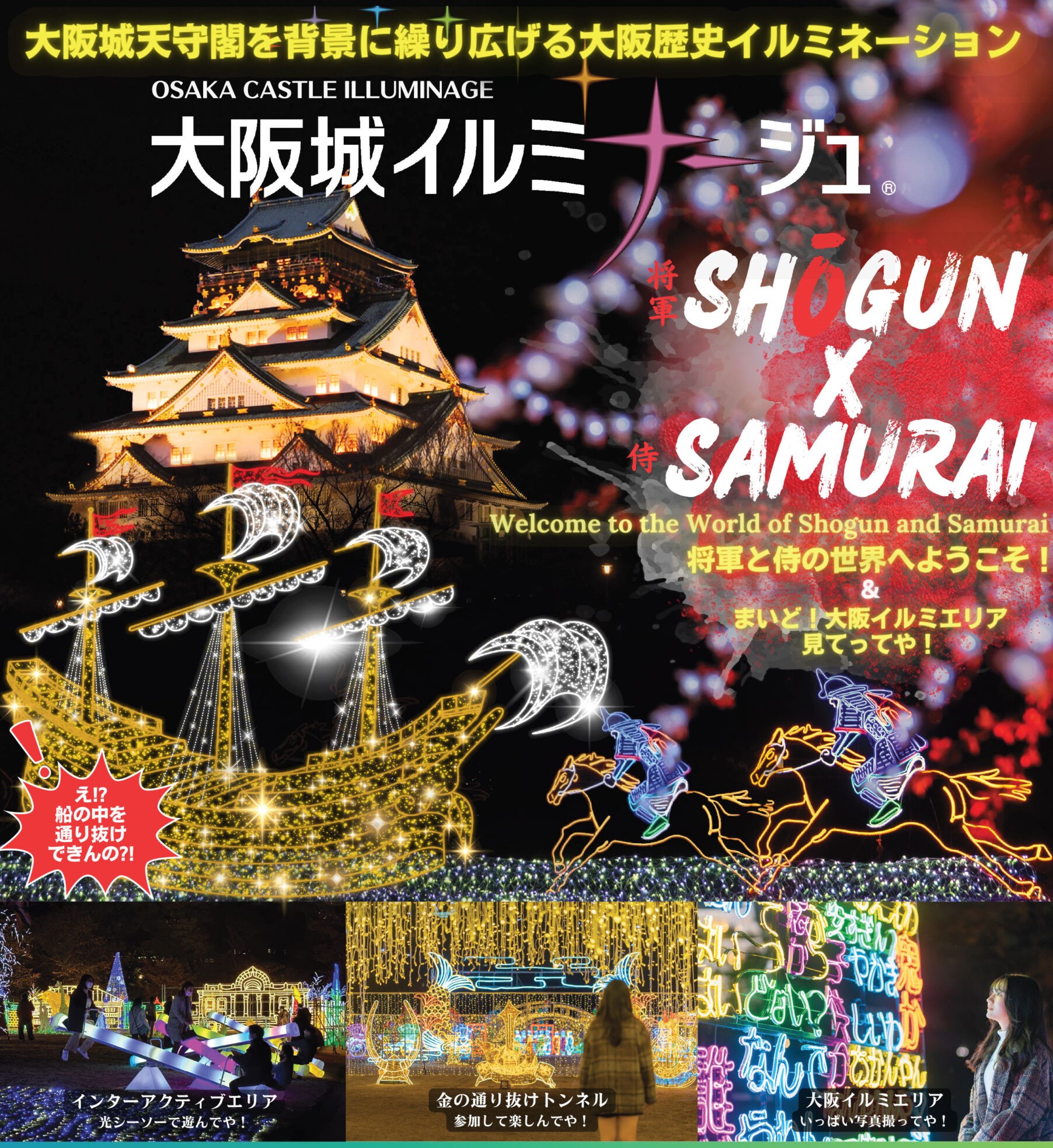 Osaka Castle lluminage | Osaka