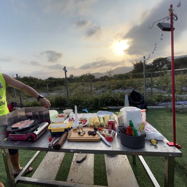 Camping by the sea
