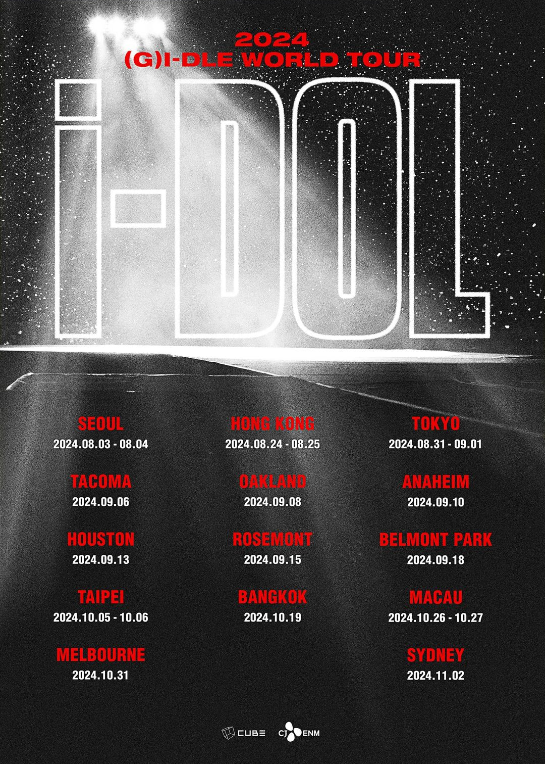 2025 (G)IDLE WORLD TOUR [iDOL] IN SEOUL Opening Hours, Reviews