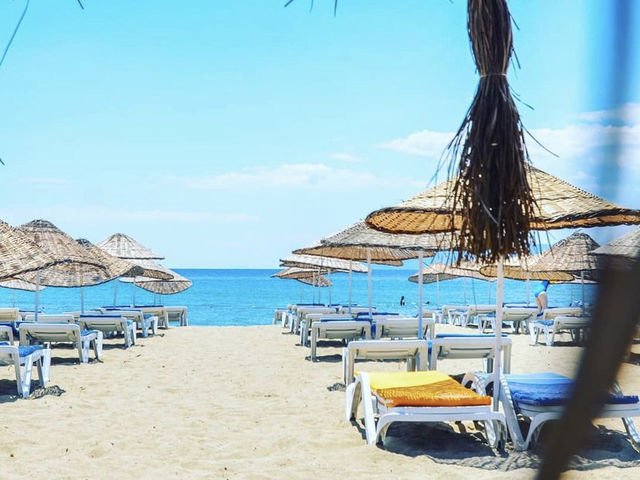 Nice beach on the Aegean Sea