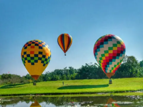 Hot Air Balloon Flight Experience in the Botanical Garden of the Chinese Academy of Sciences