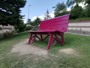 Giant Purple Bench