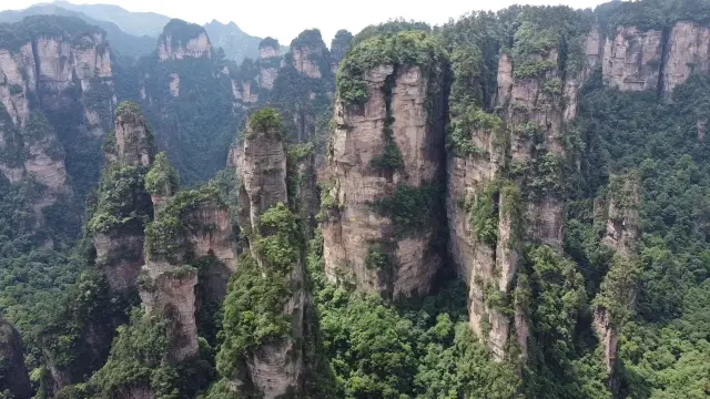 Yuanjiajie Scenic Area - Aerial View