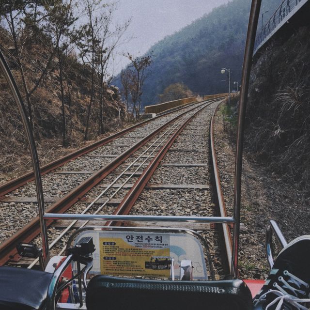여수, 애인과 함께 레일 바이크!