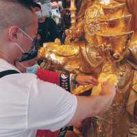 另類本地遊嗇色園黃大仙祠財神宮貼金箔