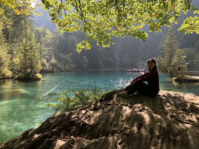 Kandersteg必去的兩個地方， 坐纜車爬山玩滑道