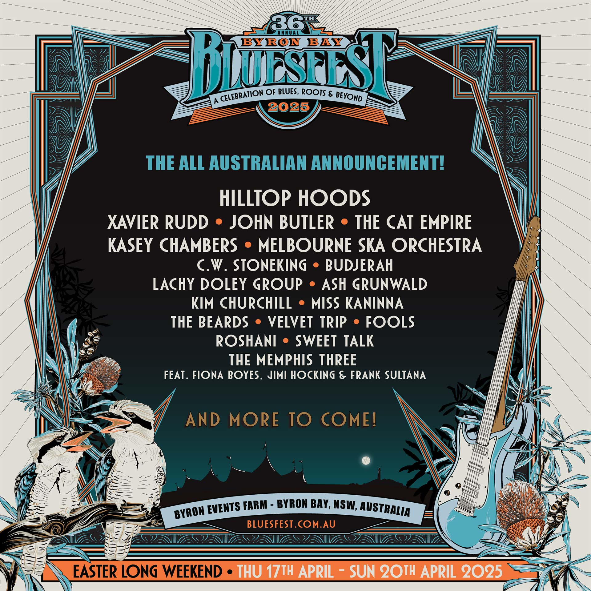 Byron Bay Bluesfest 2025 음악 축제 | 메인 비치