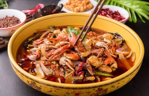 休記光頭香辣蟹幹鍋(佛山路總店)