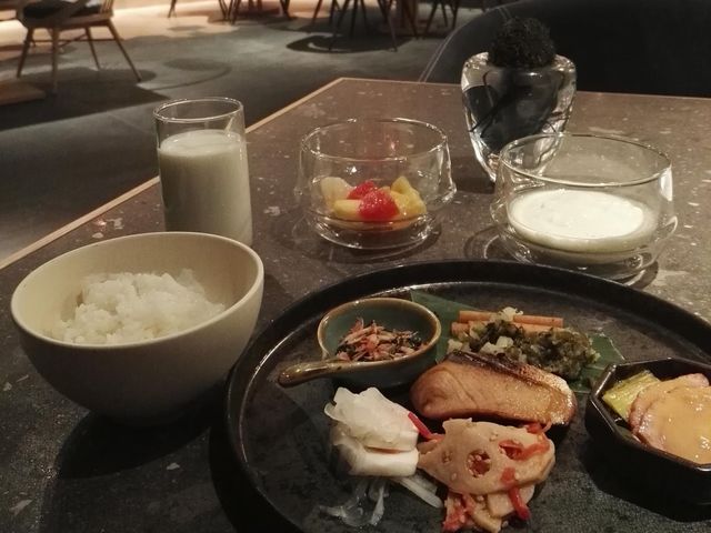 メルキュールホテル京都の朝ごはん。