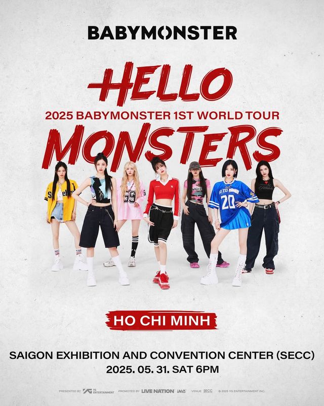 2025 BABYMONSTER 1st WORLD TOUR [HELLO MONSTERS] IN HO CHI MINH | Saigon Exhibition and Convention Center (SECC)