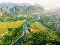 Hiking and rock climbing in Vang Vieng 