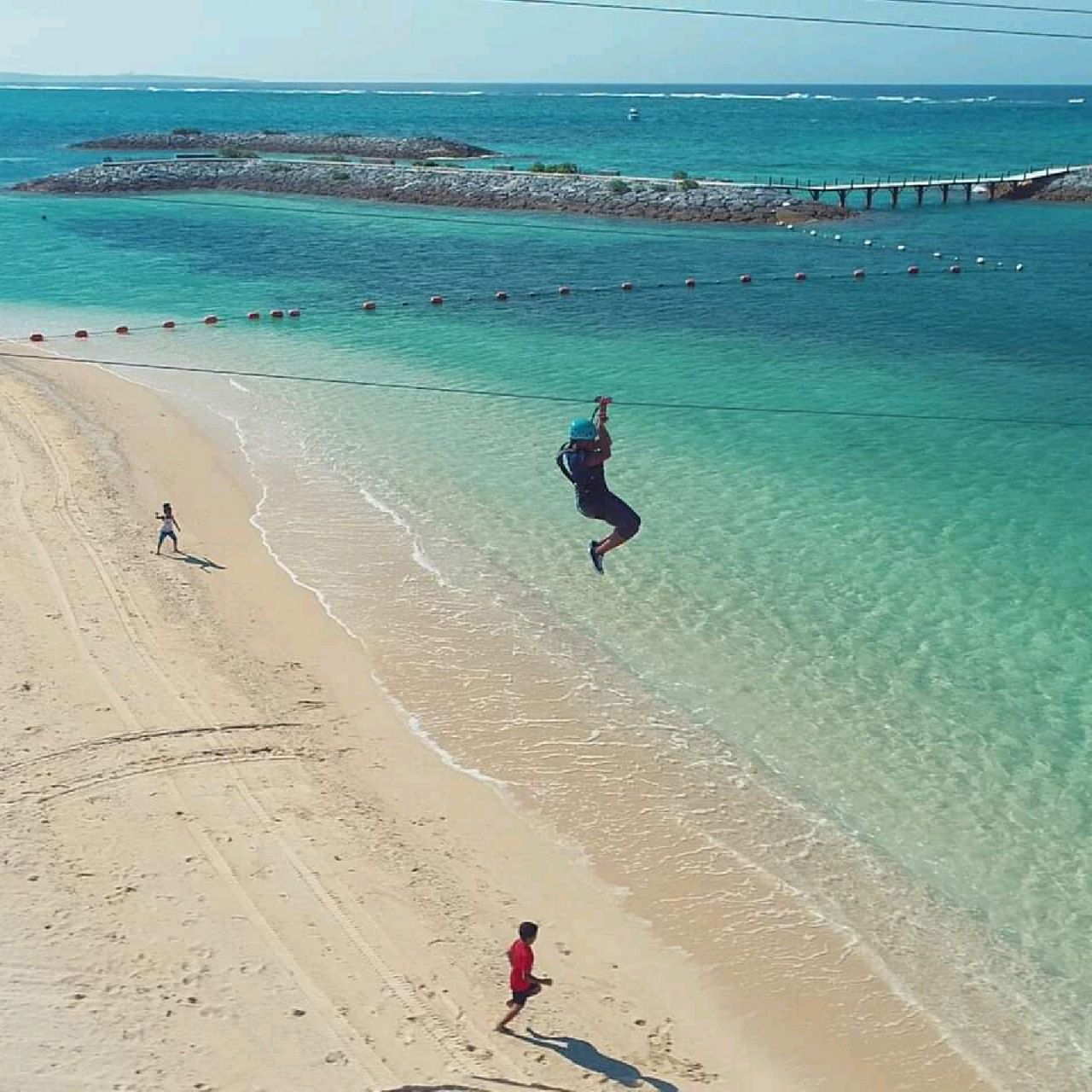 Ziplining! Sheraton Okinawa Sun Marina