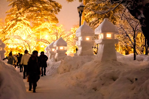 Uesugi Snow Lantern Festival | Yonezawa