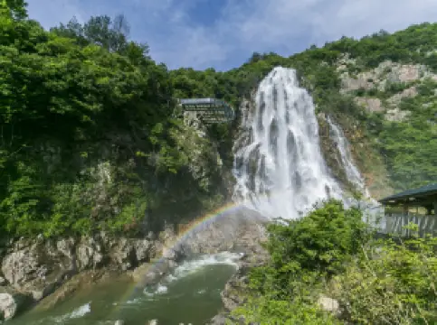 Rainbow Waterfall Scenic Spot In The Dabie Mountains