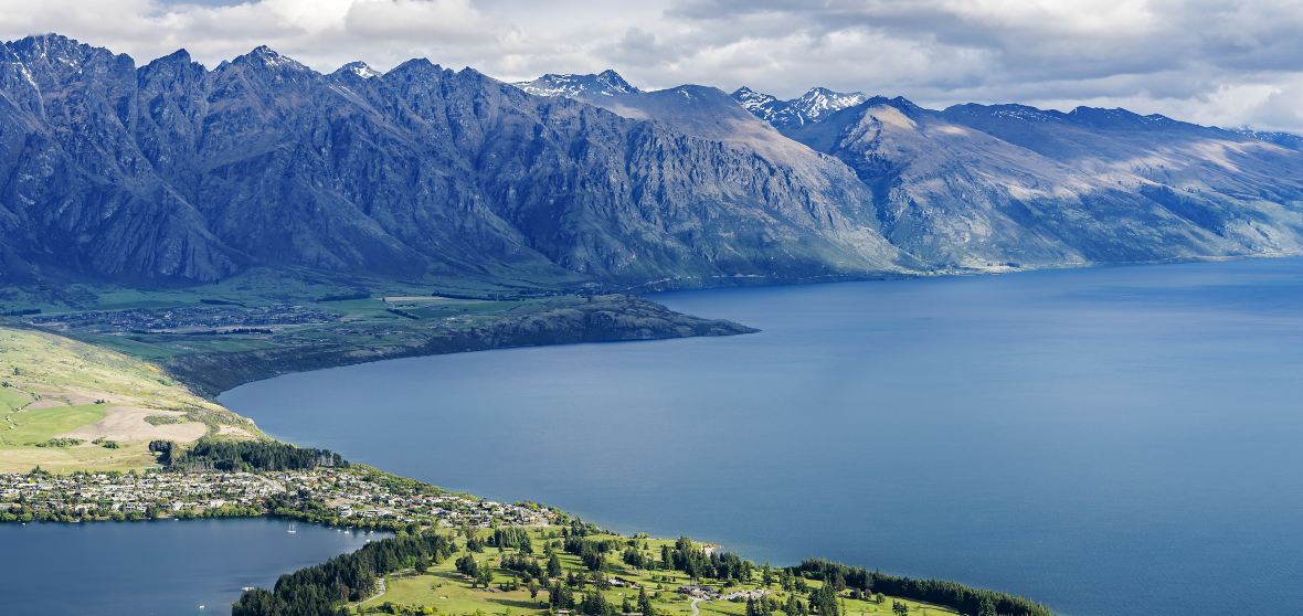 New Zealand Houses Sea Mountains Queenstown Casas de nueva zelanda, Nueva zeland