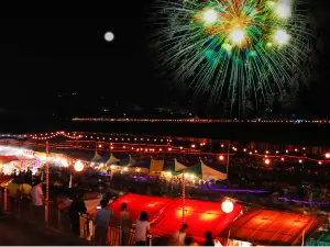 Yoshino River Festival Cool Evening Fireworks Display