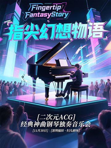 Shenzhen · "Fingertip Fantasy Story" 2D ACG Classic Hits Piano Solo Concert | Shenzhenshi Fu'er Dasha Xiao Theater