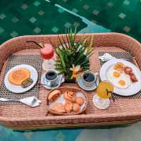 Floating breakfast in Bali! 