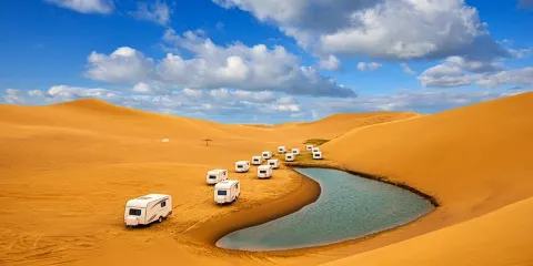 騰格裡研學大本營沙漠衝浪車成人