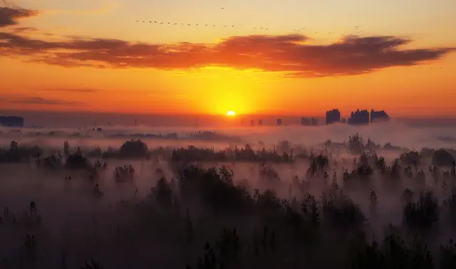 Sunsets in Yining