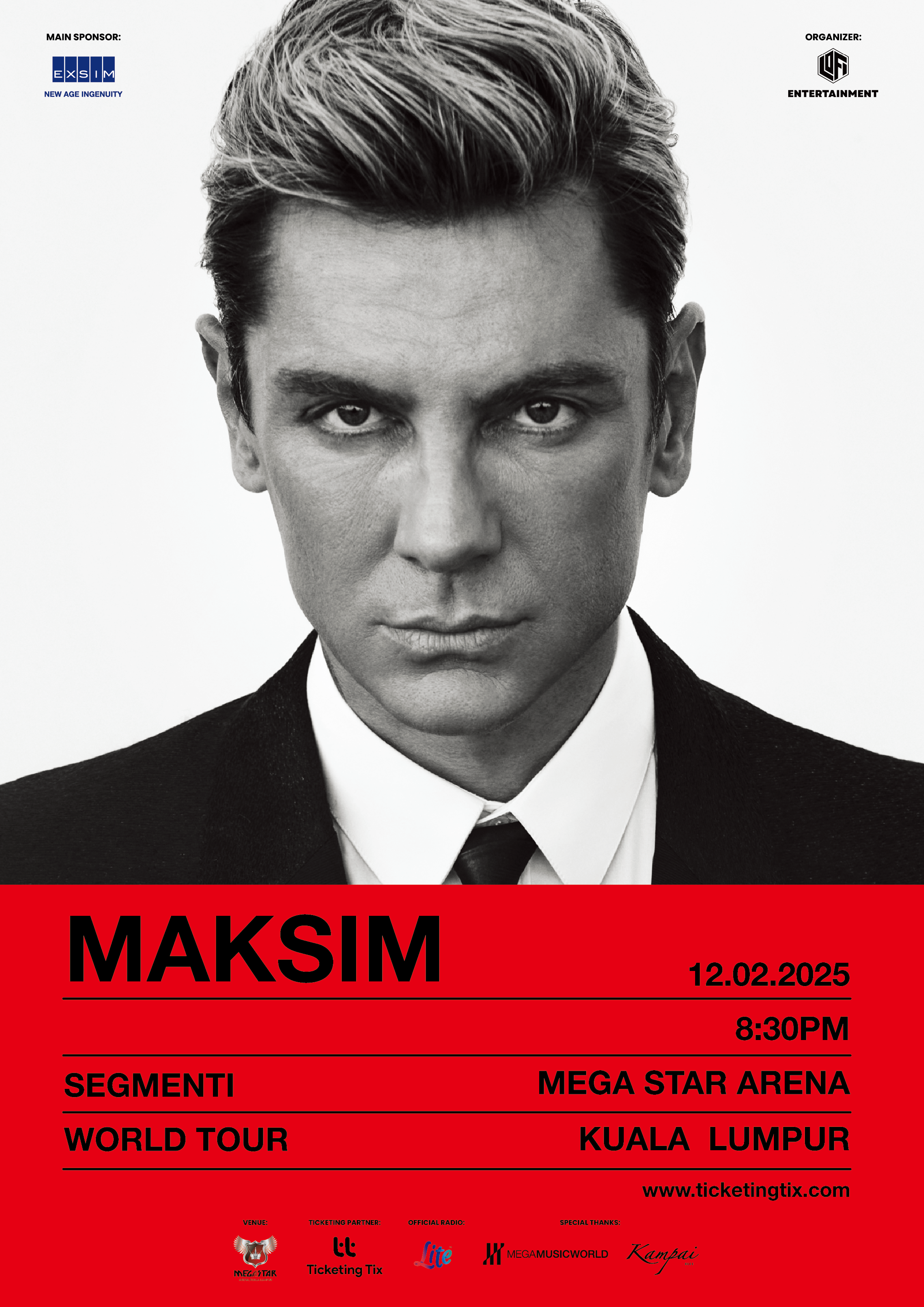 MAKSIM ''SEGMENTI WORLD TOUR'' IN KUALA LUMPUR | Kuala Lumpur