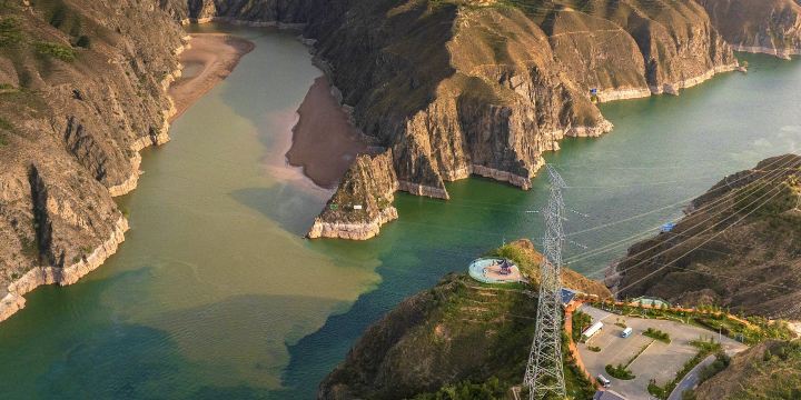 Yellow River-Taohe River Intersection Viewing Platform
