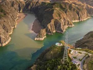 Yellow River-Taohe River Intersection Viewing Platform