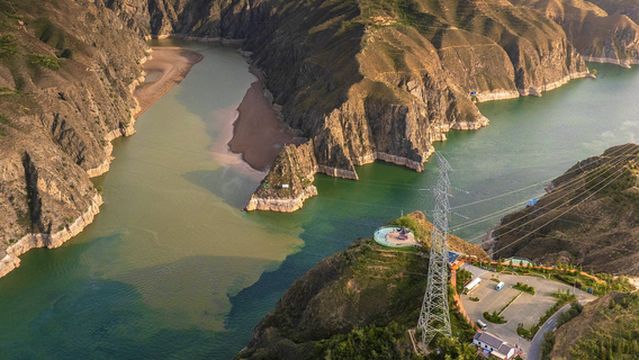 Yellow River-Taohe River Intersection Viewing Platform