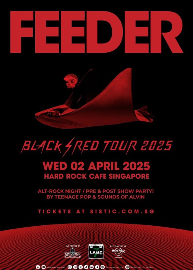 FEEDER Black/Red Tour 2025 Live in Singapore | Hard Rock Cafe Singapore | Hard Rock Cafe