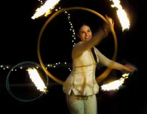 Annual Fire Show  and  LED Light Show