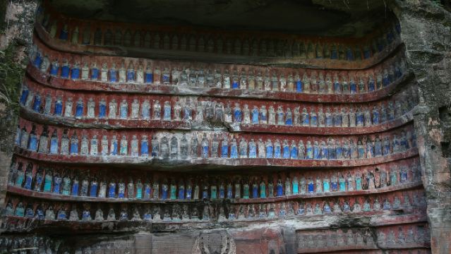 重慶出發安岳石刻圓覺洞+千佛寨+木門寺+臥佛院一日遊