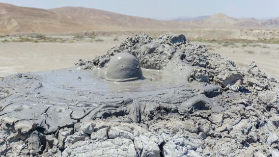 one-day tour in Baku, Azerbaijan [Gobustan Rock Paintings|Mud volcanoes|Flaming Mountain|Fire Temple