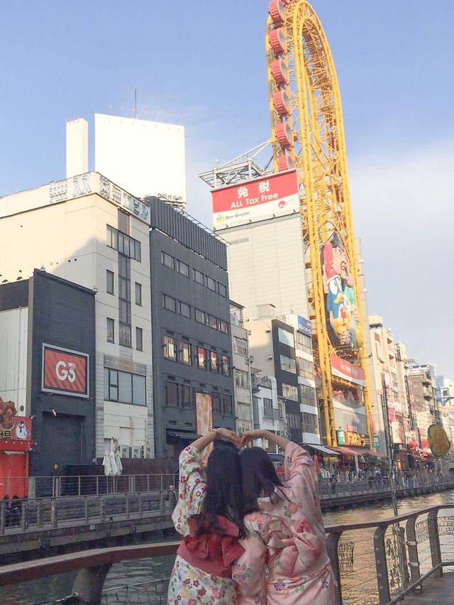 오사카에서 着物(기모노) 입기 