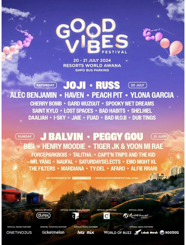 【馬來西亞雪邦】2024 Good Vibes 音樂節 | 雲頂高原