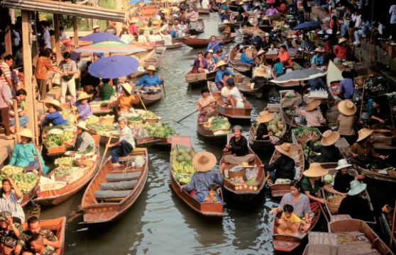 丹嫩沙多水上市場手划船包船20-30分鐘(限4-6人)大小同價