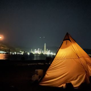 Uninhabited island camp "Jinoshima" in Wakayama